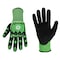 Ge Coated Gloves, Nitrile, Green, M 1 PR GG240XLC - alternate 1